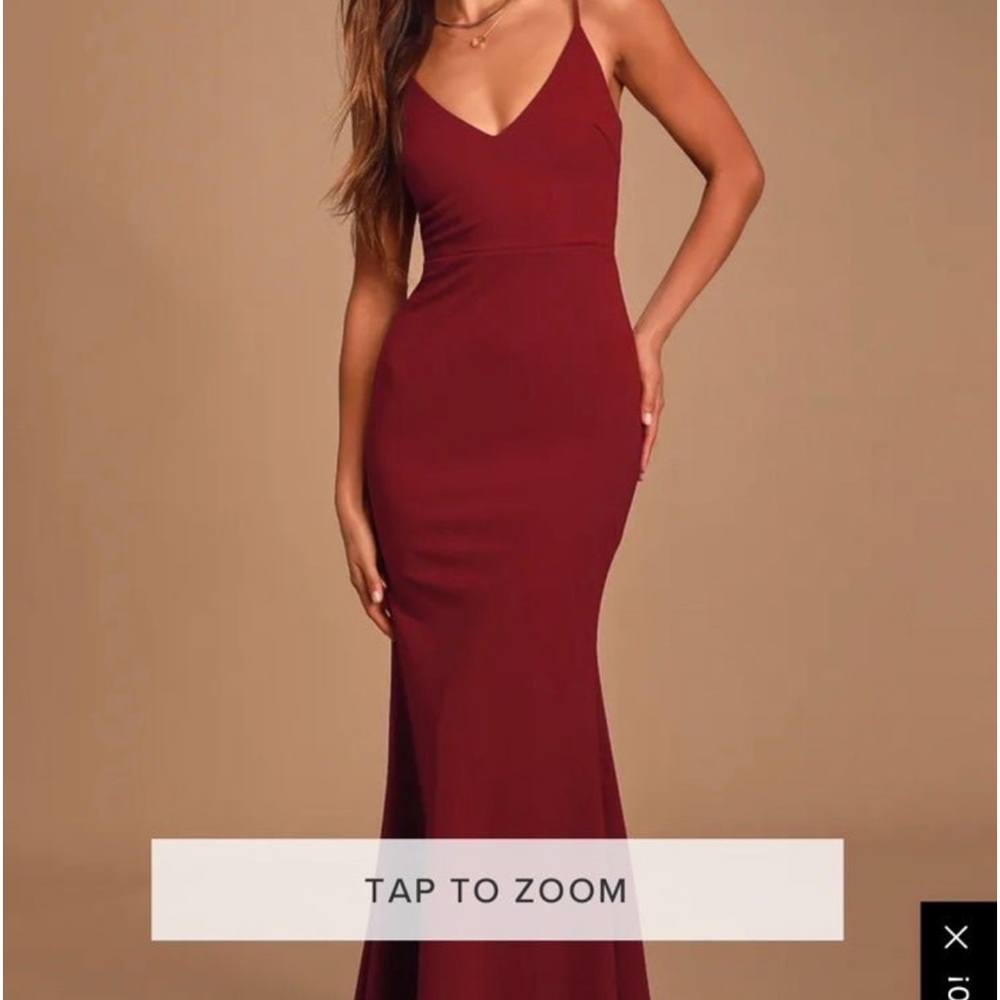 Lulus red size medium maxi dress